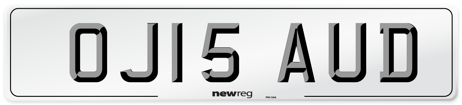 OJ15 AUD Number Plate from New Reg